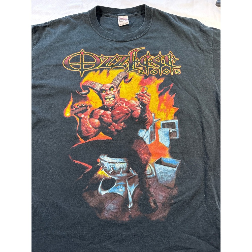 Vintage Ozzfest 2005 Tour Shirt Ozzy Osbourne Black Sabbath XL Black Anvil - Picture 5 of 10
